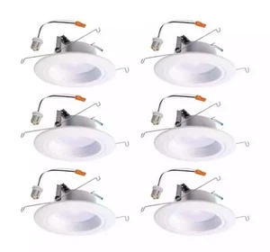 HALO RL 5 & 6 in. 2700K LED White Recessed Light Retrofit Trim 90 CRI (6-Pack) - Picture 1 of 3