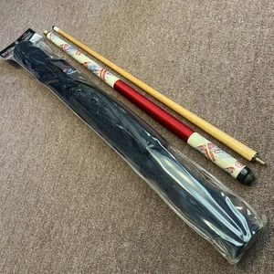 VTG 1988 Budweiser Beer Billiards Cue Stick 2 Piece 57" With New Case 15.4oz??? - Picture 1 of 19