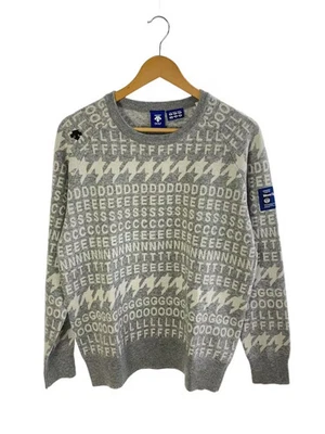 Suéter tejido DESCENTE (grueso) grande poliéster gris Foto 1 de 4