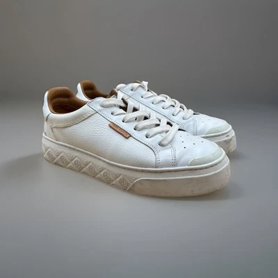 Tory Burch Ladybug Women’s White Leather Sneakers US9.5 - B1118106 - Image 1 of 4