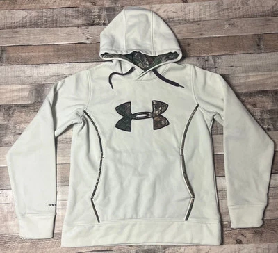 Sudadera con Capucha Under Armour Para Mujer Mediana Camuflaje Logo Manga Larga Bolsillo de Caza Foto 1 de 4