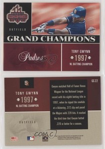 2003 Donruss Champions Grand Champions Tony Gwynn #GC-22 HOF