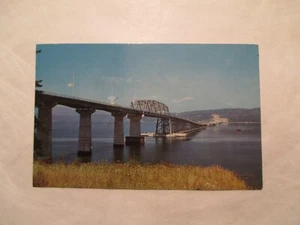 Washington Postcard Hood Canal Floating Bridge WA WN - Picture 1 of 2