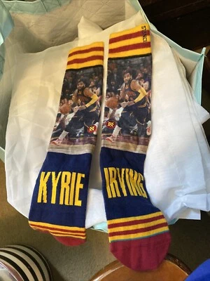 Meias STANCE NBA 548 Kyrie Irving Cleveland Cavaliers Crew Elite tamanho grande 9-12 - Imagem 1 de 4