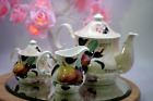 Vintage Hooker Fruit Tea Set Trio Porcelain Exclusively for Creative Tops