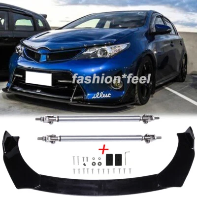 Parachoques delantero para Toyota Corolla LE Eco SE coche alerón labial varillas de puntal divisor Foto 1 de 4