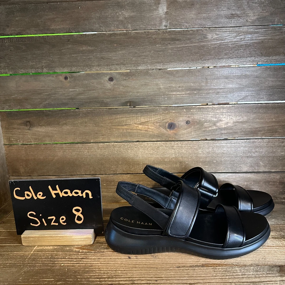 COLE HAAN ゼログランドMERITT SANDAL 8 B BLACK COLE HAAN ゼログランドMERITT SANDAL 8 B BLACK COLE HAAN 【新作
