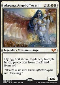 MRM ENGLISH FOIL Akroma, ange de la Col�re - Akroma, Angel of Wrath MTG FTV - Picture 1 of 1