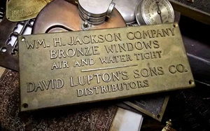David Lupton's Architectural Bronze Antique NYC William H Jackson Co C1920 - Bild 1 von 14
