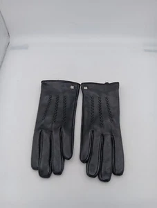 Lauren Ralph Lauren Women’s 100% Leather Gloves Black Size Small Lined - Picture 1 of 6