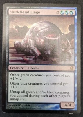 Murkfiend Liege - MTG Magic the Gathering - Commander 2013 - Misprint Dark Ink - Image 1 of 2