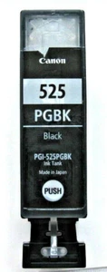 1x Genuine Canon Refilled PGI-525 Pigment Black Carts, Inkjet, Pack Size 1,MX885 - Picture 1 of 2