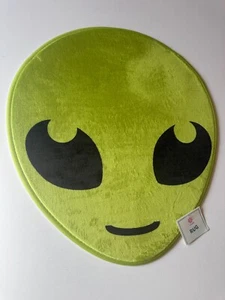 Green Alien Head Decorative Area Rug 20" x 17.5" - Picture 1 of 2