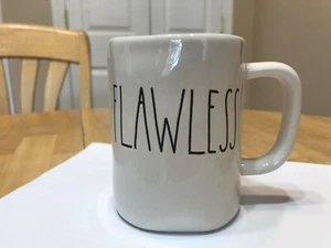 RAE DUNN COFFEE MUG FLAWLESS LARGE LETTERS ARTISAN FARMHOUSE IVORY - Picture 1 of 4