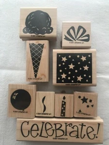 Estampación de 2 pasos estampado fiesta perfecta - usado en excelente estado - helado, regalos, globos - Imagen 1 de 2