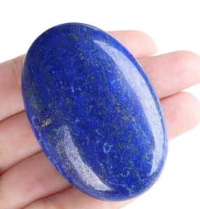 Lapis Lazuli Palm Stones Afghanistan Lapis Pyrite worry Crystal Healing Reiki - Picture 1 of 12