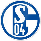 FC Schalke 04 Autoaufkleber, Aufkleber, Sticker Blau-Wei Logo S04 - plus Leseze