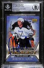 2005 Upper Deck All Time Greatest 53 Martin St Louis BGS AUTO Autographed C81917