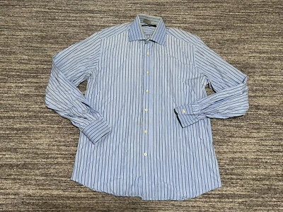 Cerruti 1881 Shirt Adult 15.5 39 Blue Long Sleeve Button Made In Italy Mens - Image 1 of 4