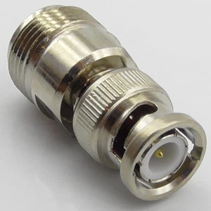 BNC Male Plug to N Type Female Socket RF Adaptor - Interseries - Picture 1 of 4