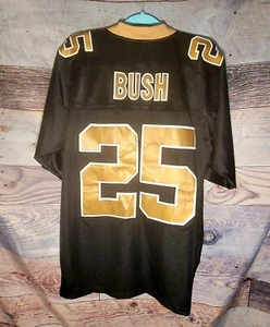 Rare Vintage Reggie Bush #25 New Orleans Saints Reebok NFL Players Jersey Large - Picture 1 of 5