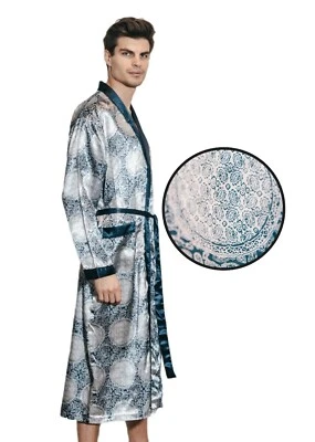 Bata de satén de seda para hombre  Foto 1 de 4