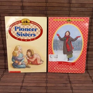 Lot Of 2 Little House Chapter Books Pioneer Sisters Christmas Stories - Imagen 1 de 7