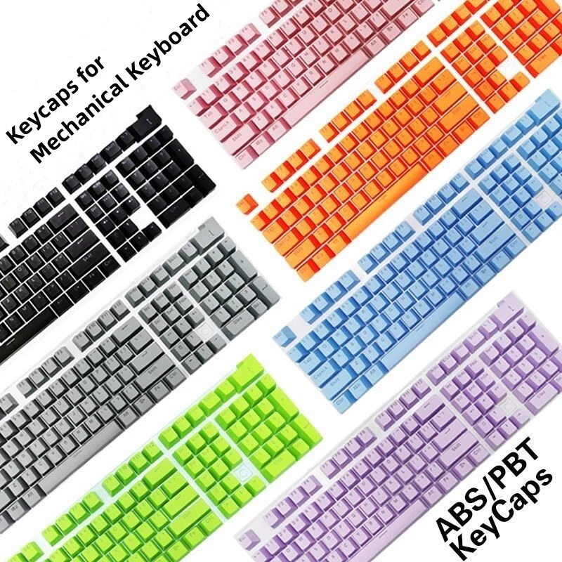 104Pcs Set Keyboard ABS Computer Backlit Key Cap Keycaps NEW For Mechanical MX - Image 1 of 4