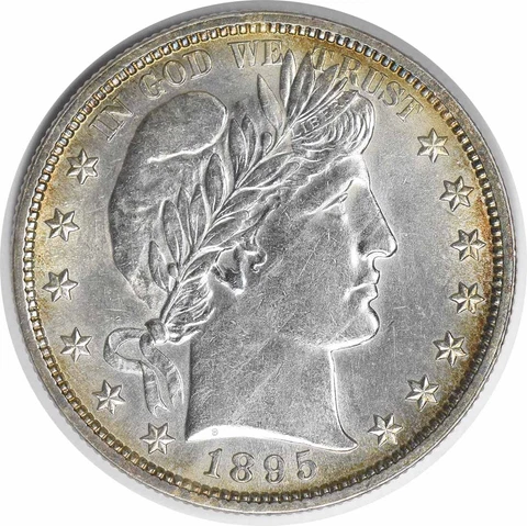 1895 Barber Silver Half Dollar Choice BU Uncertified #206 Cover