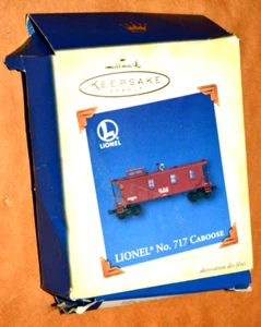 HALLMARK KEEPSAKE ORNAMENT 2005 LIONEL 717 CABOSE TRAIN DIECAST METAL RARE - Picture 1 of 3