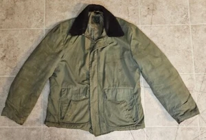 Vintage US Navy USN WWII deck jacket lined Double Flap Pockets B 29 Bomber LRG - Picture 1 of 22
