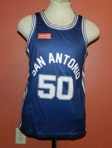 David Robinson San Antonio Missions/Spurs Basketball Jersey Black SGA Adult Med - Picture 1 of 7