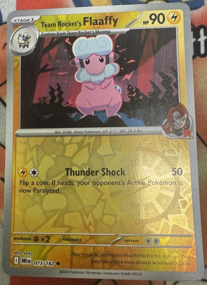 Team Rocket’s Flaaffy 073/182 (Reverse Holo) Pokemon TCG: Destined Rivals - Image 1 of 1
