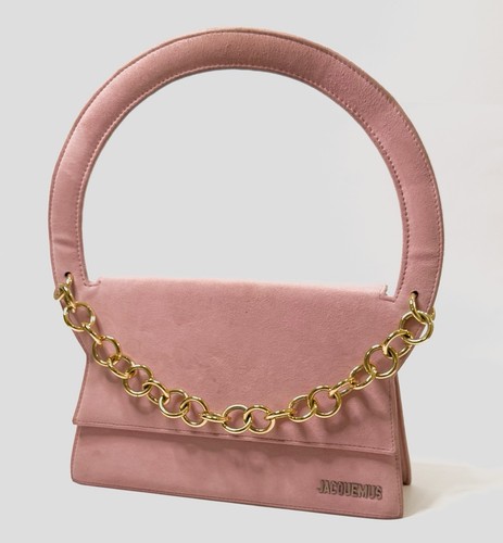 Borsa Jacquemus Le sac Rond pelle scamosciata rosa millennial settimana moda Parigi 2017