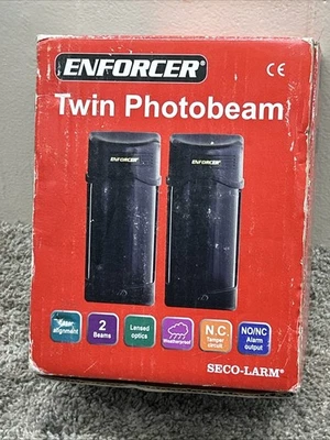 Seco-Larm Enforcer Twin Photobeam Detector, 90-190 Ft. Range (E-960-D90Q) 32989 - Image 1 of 4