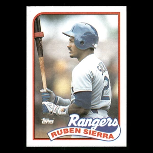 Tarjeta de béisbol Rubén Sierra #53 1989 Topps Texas Rangers MLB - Imagen 1 de 3
