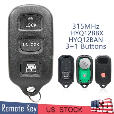 Keyless Remote Key Fob 4B for Toyota 4Runner Sequoia 2001-2008 HYQ12BAN HYQ12BBX - Image 1 of 4