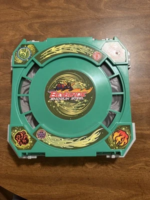Estojo de transporte Hasbro BeyBlade Shogun aço viagem batalha arena estádio verde - Imagem 1 de 4