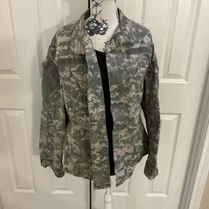US Military Issue Army Combat Uniform ACU Camo Coat Jacket Extra Large Long - Picture 1 of 10