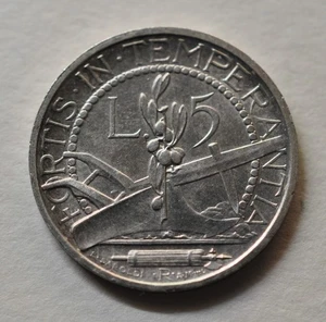 1931 San Marino 5 LIRE QFDC - Picture 1 of 2