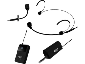Micrófono - Vieta Pro Party Mic Twin, 40 Hz - 15 KHz, Micro de solapa, Alcance 6 - Imagen 1 de 8
