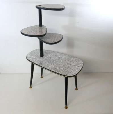 Vintage 1960s Formica 4 tier Plant Stand "Carousel Table of the Future" - Image 1 of 4