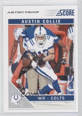 2011 Score Artist Proof Austin Collie #122 - Image 1 of 2