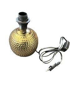 Tischleuchte Tischlampe Lampenfuß Keramik gold  (ohne Lampenschirm) Fassung E14 - Bild 1 von 5