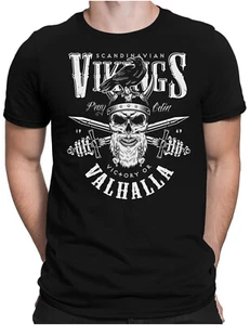 Vikings Vallhalla | Herren Fun T-Shirt S bis 4XL | Odin Viking Wikinger Walhalla - Picture 1 of 11