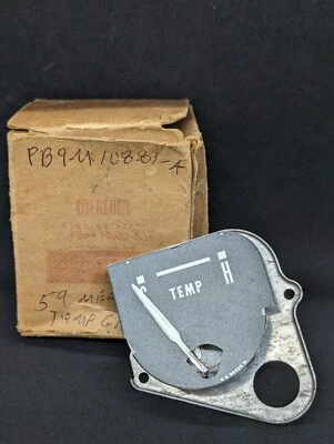 NOS 1959 MERCURY TEMPERATURE TEMP INDICATOR DASH GAUGE CLUSTER PB9M-10883A - Image 1 of 4