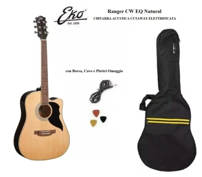 EKO RANGER CW EQ Natural CHITARRA ACUSTICA ELETTRIFICATA CON BORSA IN OMAGGIO - Immagine 1 di 4