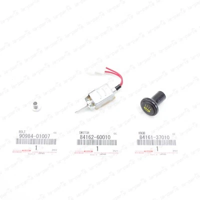 NUEVO GENUINO TOYOTA LAND CRUISER FJ40 BJ40 INTERRUPTOR DE LUZ ANTINIEBLA Y KIT DE PERILLA Y TUERCA Foto 1 de 4