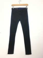 Armani Exchange Super Skinny Jeans Size 25 Black Front Blue Back Mid Rise L30.5