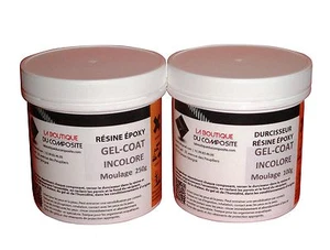 GEL COAT EPOXY TRANSPARENT pour moulage de pièces carbone haut de gamme. - Photo 1/1